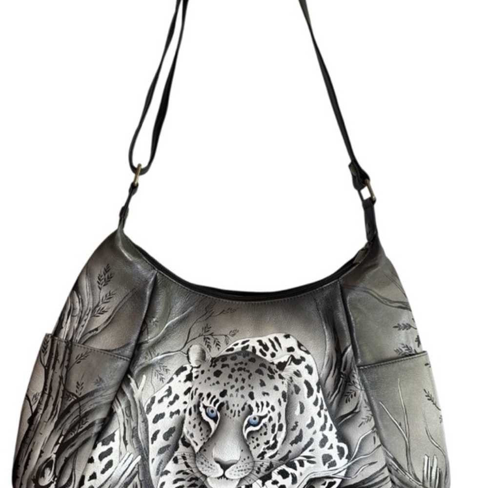 Anna by Anuschka hand painted genuine leather shoulder/crossbody
